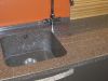 Мойка из искусственного камня К-871 с проточками для воды вар.4 CORIAN COCOA BROWN